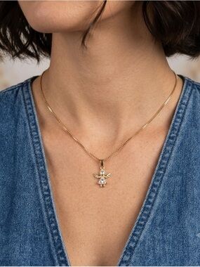 𝅺925 Stamped ANGEL Necklace